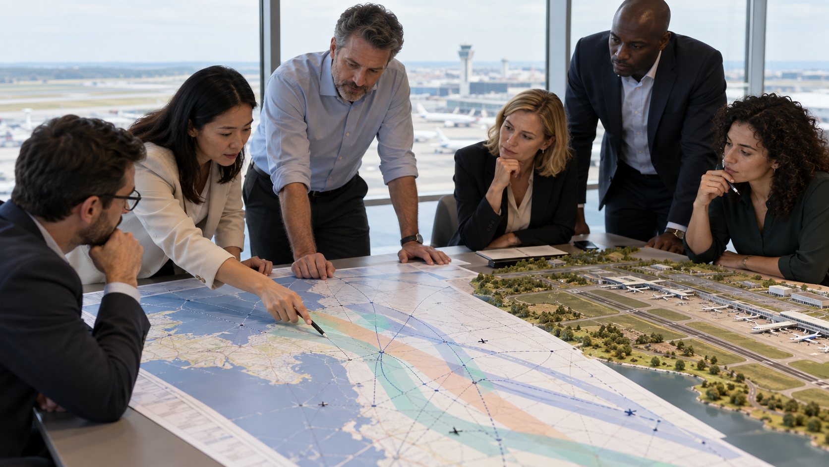 Illustrative airport and airspace planning workshop