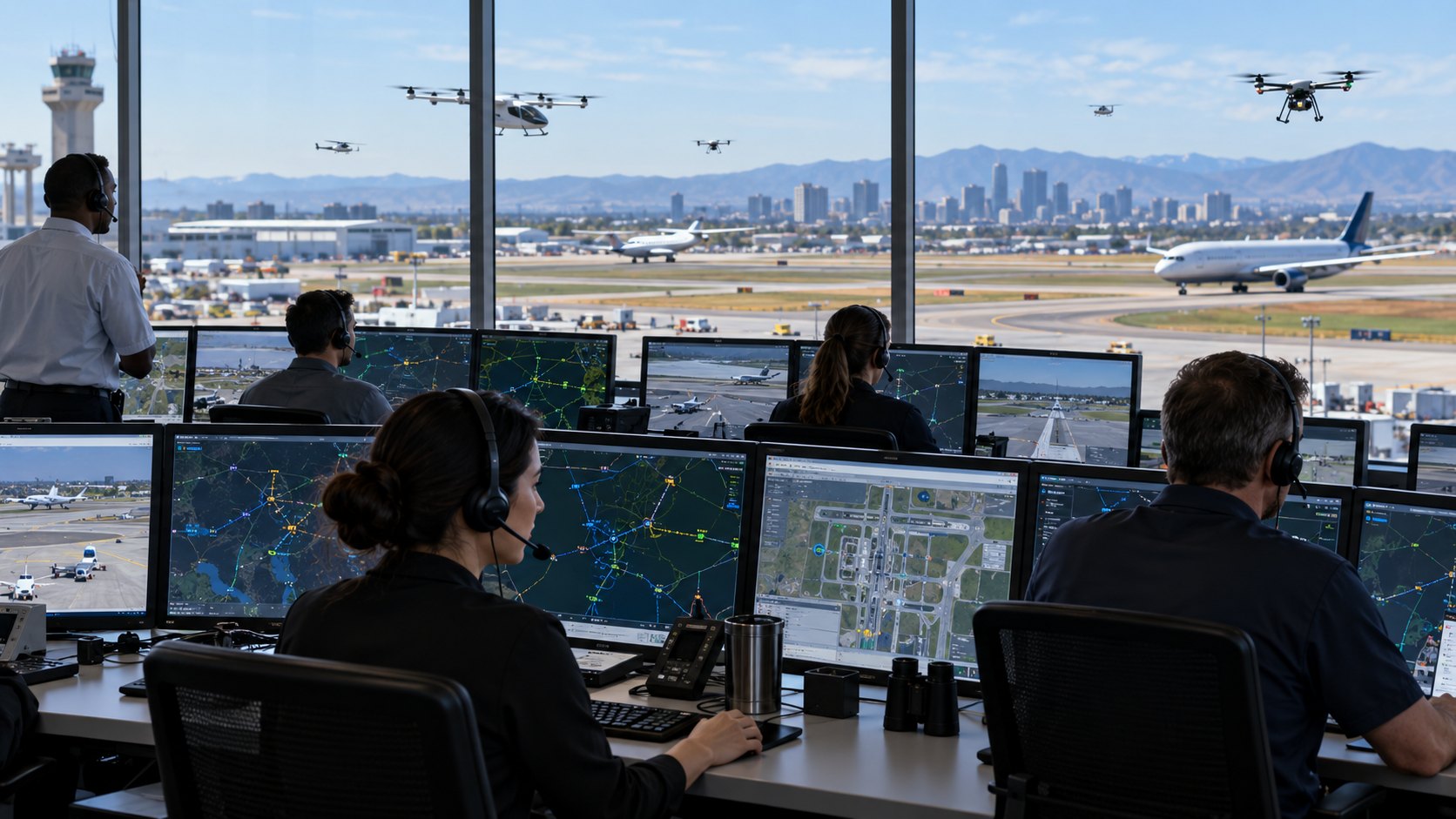 Illustrative UTM operations supporting UAS and AAM integration